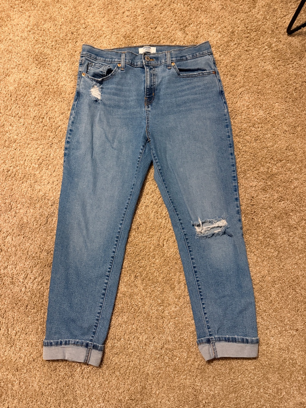 Denizen from Levi's Light Blue Boyfriend Jeans with Distressed Knees